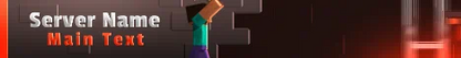 Animated Minecraft Prison Server Banner Orange