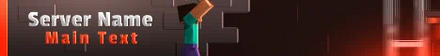 Animated Minecraft Prison Server Banner Orange