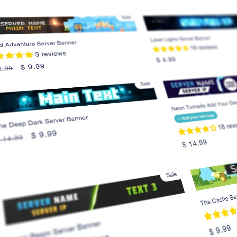 File Server Banner Minecraft Server Banner Maker – Woodpunch's Graphics Shop