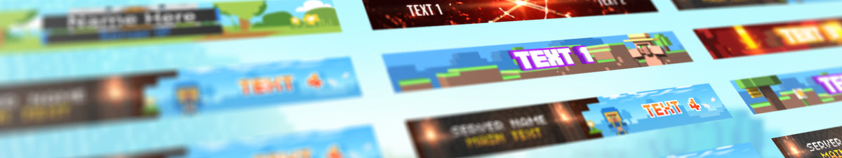 Minecraft Server Machine Banner Minecraft Server Banner Maker – Woodpunch's Graphics Shop
