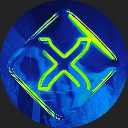 Animated Neon Sign Discord PFP Blue Green