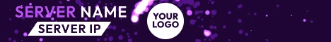 Animated Neon Tornado - Minecraft Server Banner — purple colorway