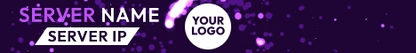 Animated Neon Tornado - Minecraft Server Banner — purple colorway