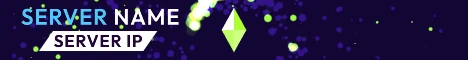 Animated Neon Tornado - Minecraft Server Banner — blue and green colorway
