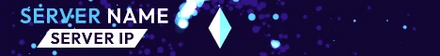 Neon Tornado - Minecraft Server Banner — blue colorway