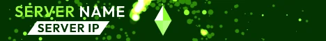 Animated Neon Tornado - Minecraft Server Banner — green colorway