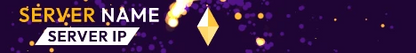 Animated Neon Tornado - Minecraft Server Banner — purple and gold colorway