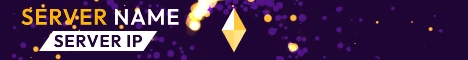 Animated Neon Tornado - Minecraft Server Banner — purple and gold colorway