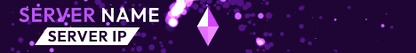 Animated Neon Tornado - Minecraft Server Banner — purple colorway