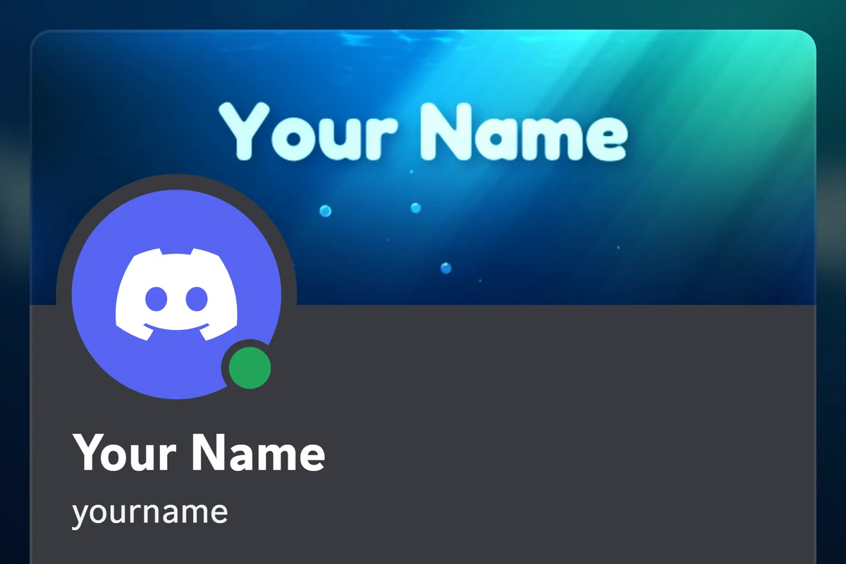 Ocean Discord profile banner, animated, shown on a Discord profile