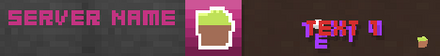 Pixel - Minecraft Server Banner, animated