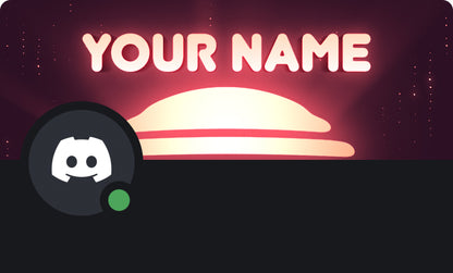 Retro Discord Profile Banner Sunset