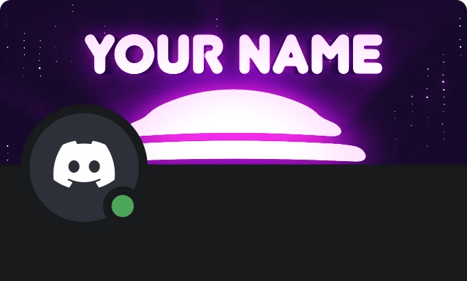 Animated Retro Discord profile banner preview