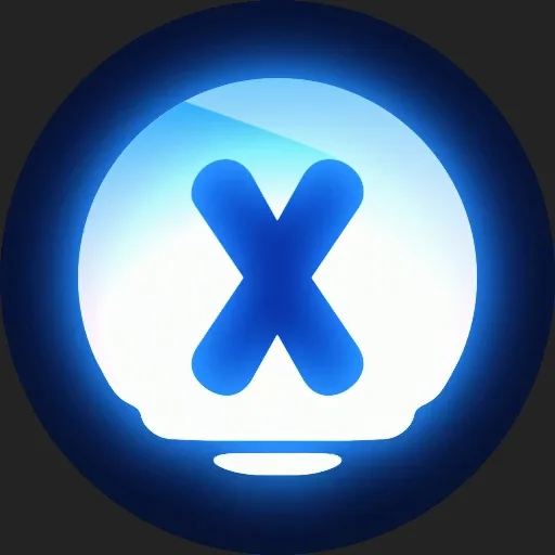 Animated Retro Discord Server Icon Blue