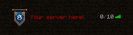 Ribbon - Minecraft 64x64 Server Icon — blue colorway