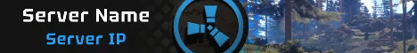 Banner para servidor de Rust azul