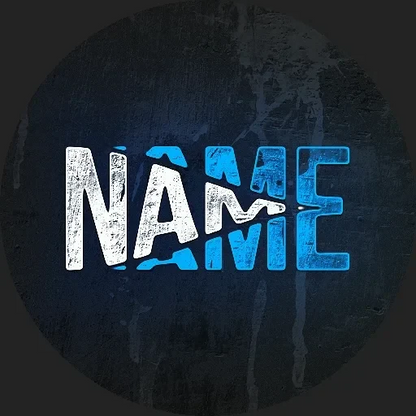 Split animated Discord profile picture, blue