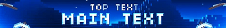 Starry Night animated Minecraft server banner