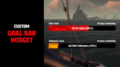 Streamlabs goal bar widget