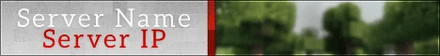 Survival MC Server Banner Red