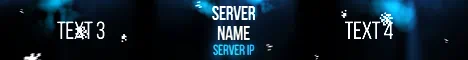 Animated TNT Cannon - Minecraft Server Banner — blue colorway