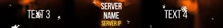 TNT Cannon - Minecraft Server Banner — orange colorway