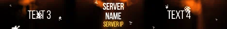 TNT Cannon - Minecraft Server Banner — orange Farbgebung