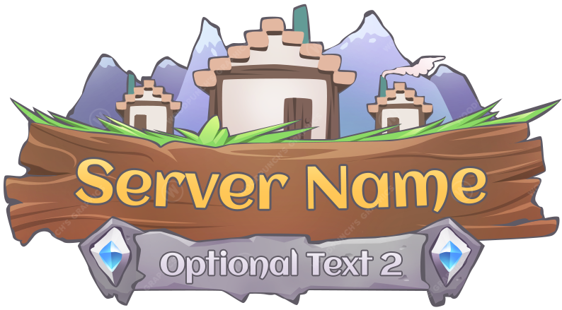 Logotipo de servidor de Minecraft Towny