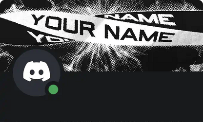 Twisty Discord Nitro Profile Banner Black