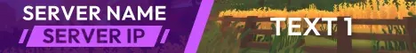 Animated Unturned Server Banner Purple