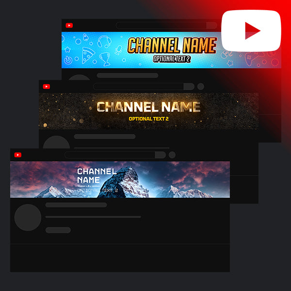 Ejemplos de diseños de banners para canal de YouTube