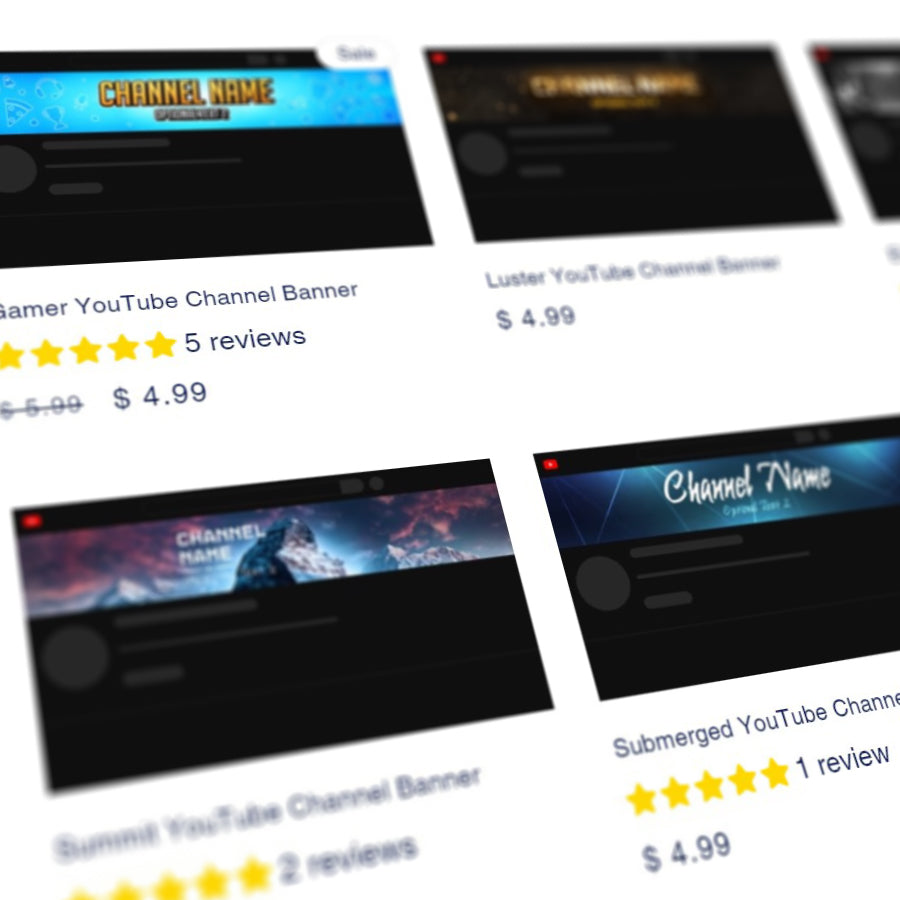 YouTube channel banners