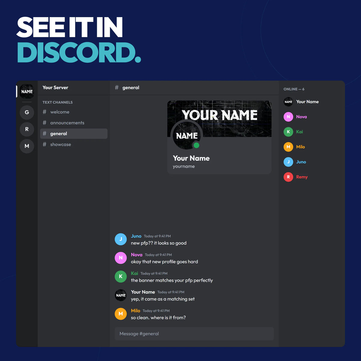 Archive Discord bundle shown in a Discord server with the matching server icon and profile