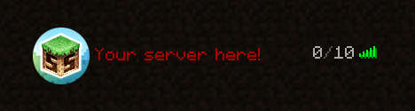 Diseño alternativo de icono de servidor de Minecraft Biome