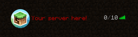 Biome Minecraft server icon design