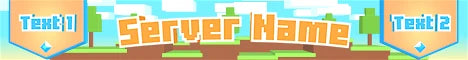 Blue Sky animated Minecraft server banner