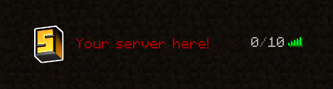 Icono de servidor de Minecraft 3D cuadrado naranja