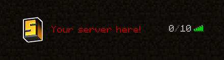 Boxy orange 3D Minecraft server icon