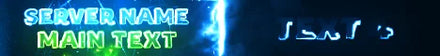 Animated Brilliant Blaze Minecraft server banner
