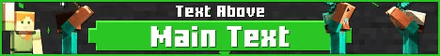 Minecraft characters 3D server banner