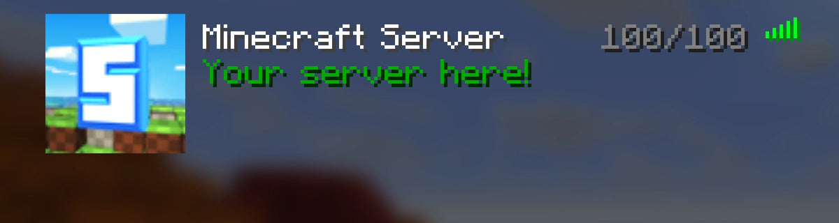 Clear Sky Minecraft server icon, shown in the multiplayer server list