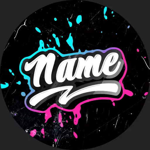 Animated Color Spill Blue and Pink Discord PFP and server icon with personalized name