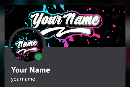 Animated Color Spill Blue and Pink Discord profile banner with the matching PFP, shown on a Discord profile