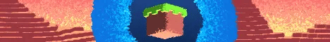 Banner de servidor de Minecraft Cubes