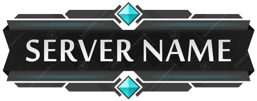 Diamonds - Minecraft Server Logo — cyan Farbgebung