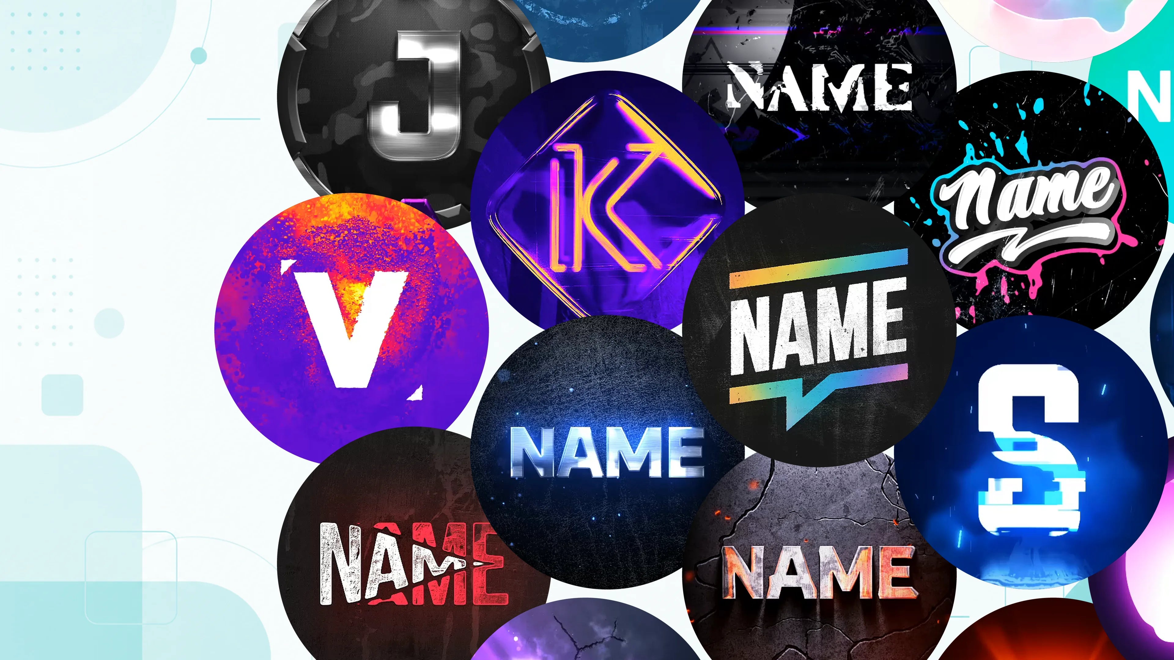 Custom Discord profile picture template collage for Woodpunch's Graphics homepage
