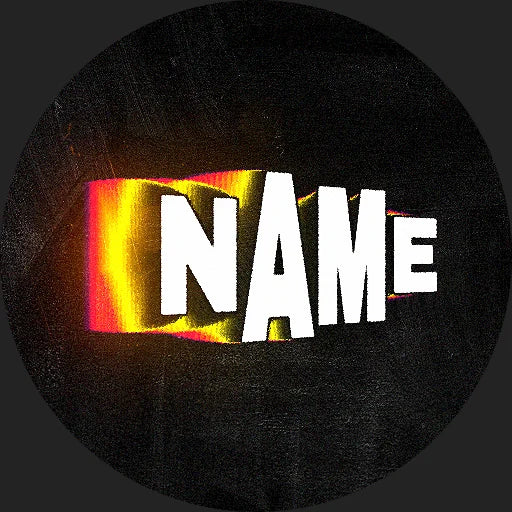 Distortion Field Discord profile picture, red and yellow, still preview