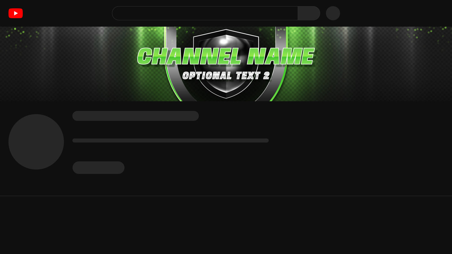 eSports YT Channel Banner Green