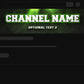 Gaming YouTube banner template green