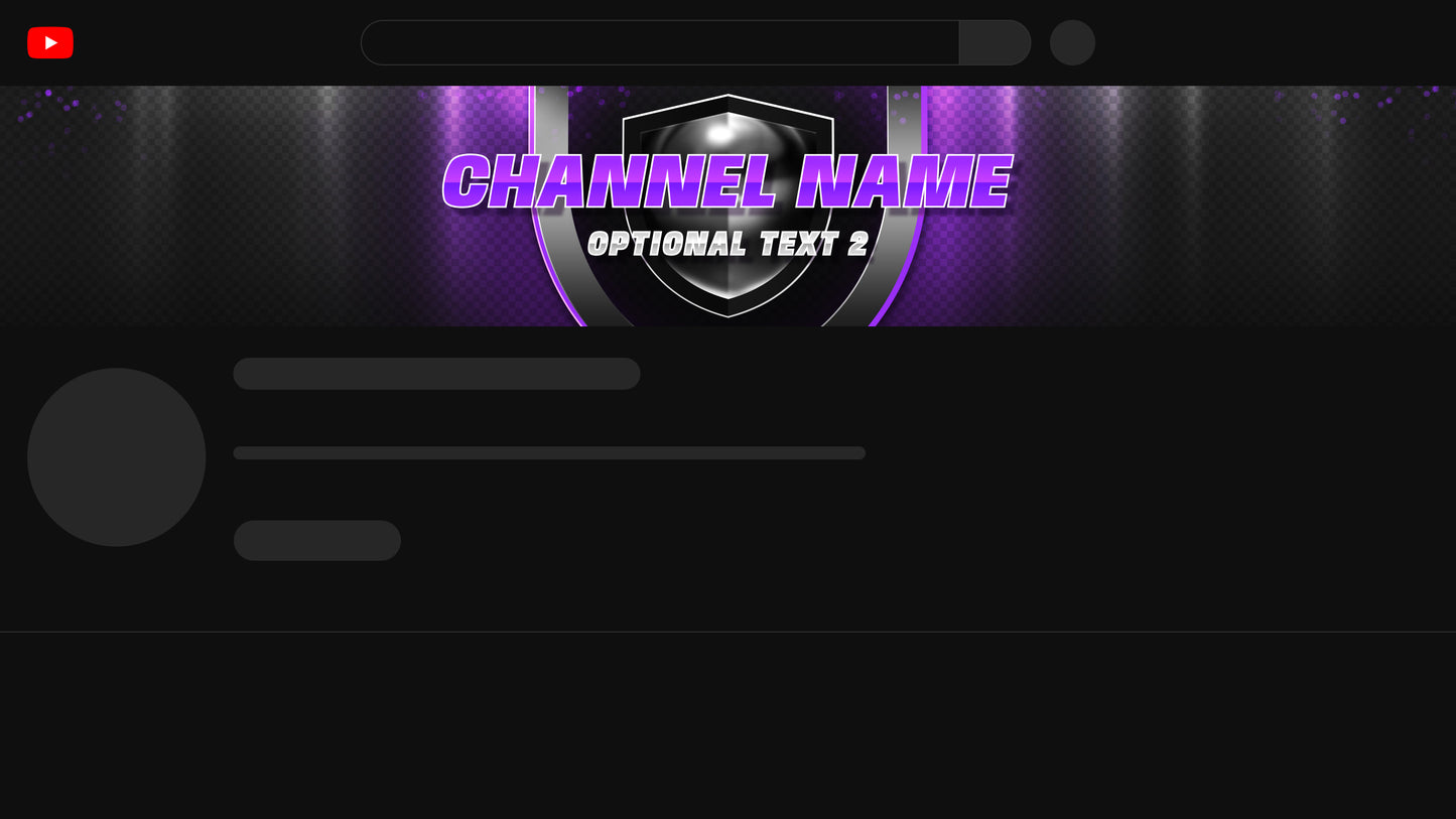 eSports YT Channel Banner Purple
